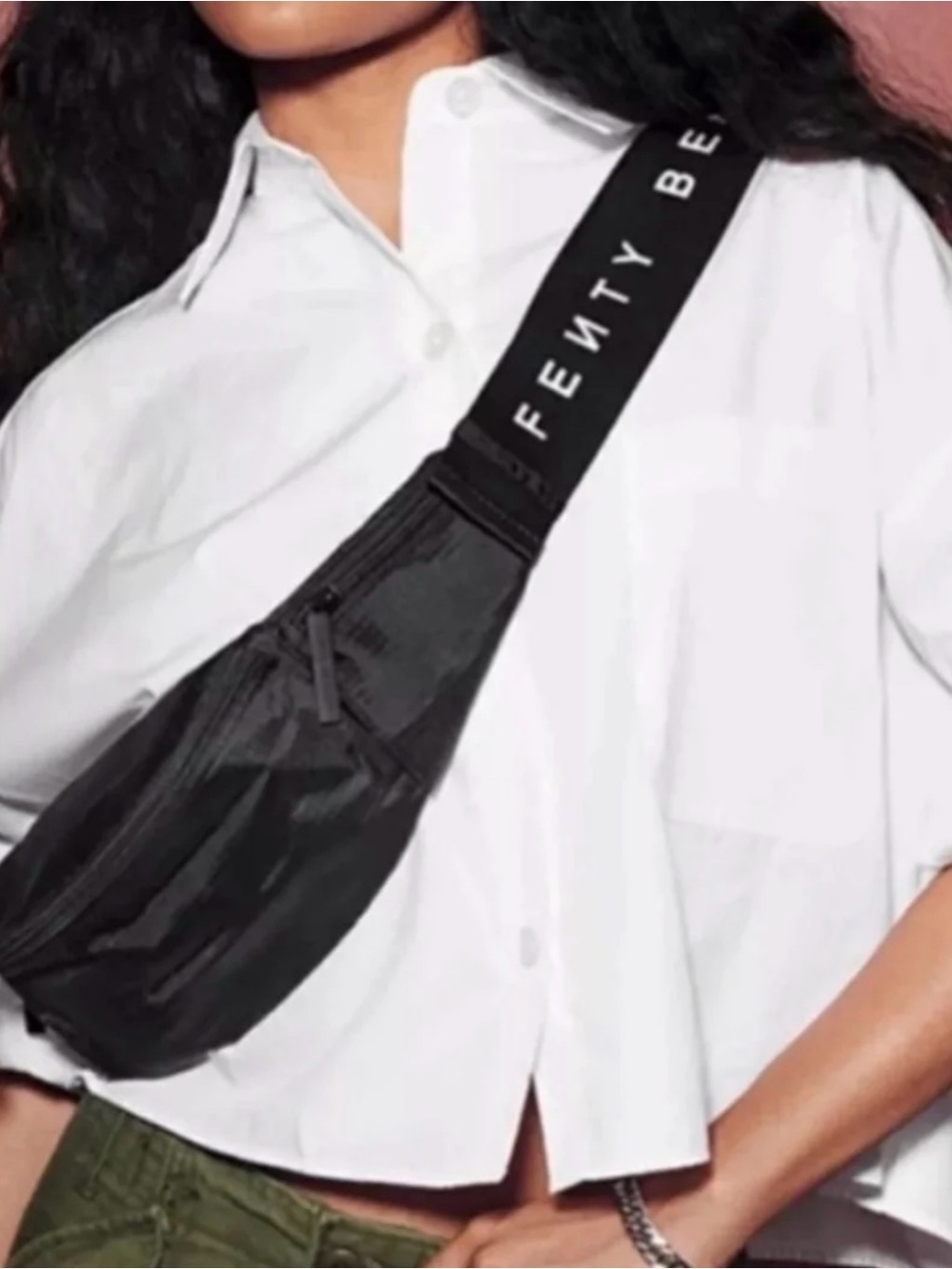 Fenty Beauty Black Belt bag